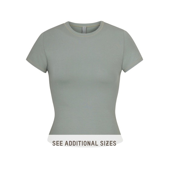 SOLD Skims cotton jersey T-shirt - Picture 1 of 3